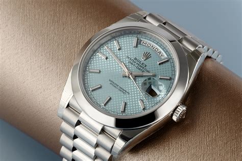 rolex president 228206 ice blue dial platinum price|228206 day date 40mm.